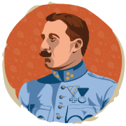 a man with a mustache